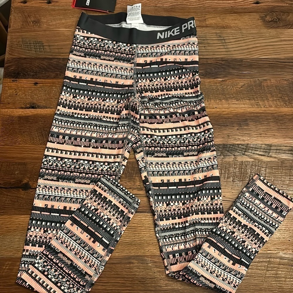 Nike Pro Multicolor dri-fit Active Leggings Size S